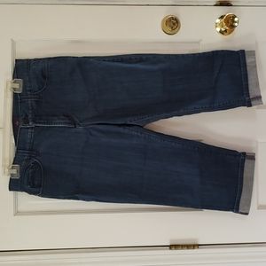 NYDJ Cropped Jeans Cuff Leg Sz 10 Denim